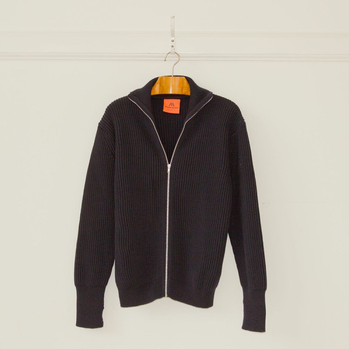 Navy Full Zip - blå kofta med dragkedja (bild för) Navy Full Zip - blå kofta med dragkedja