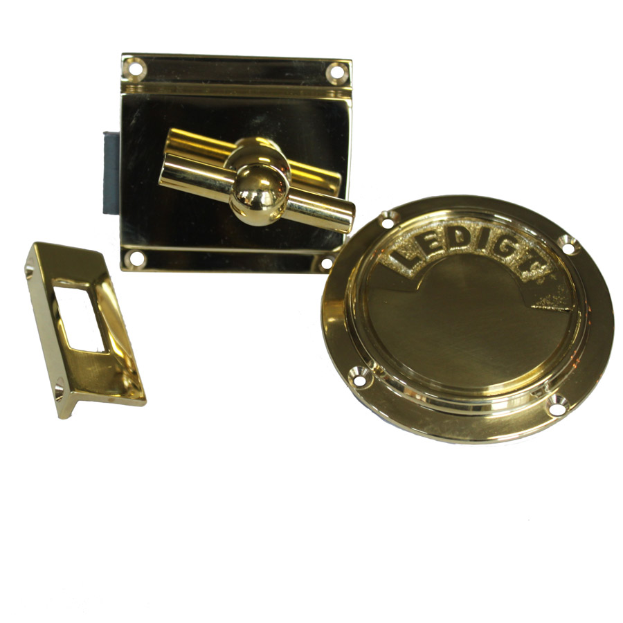 Klosettregel rund mässing med jämntjockt vred (bild för) Klosettregel rund mässing med jämntjockt vred